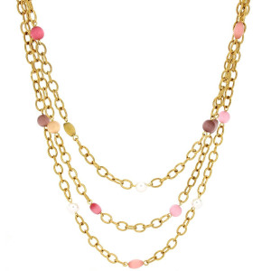 COLLANA LEDA CM 43+5 IN ACCIAIO