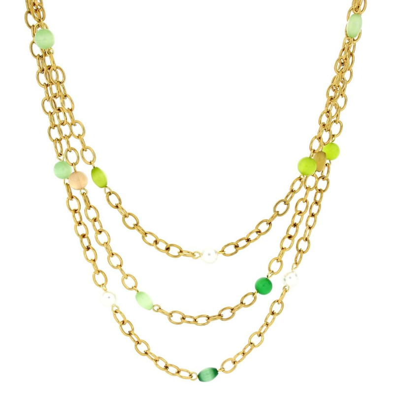 COLLANA LEDA CM 43+5 IN ACCIAIO