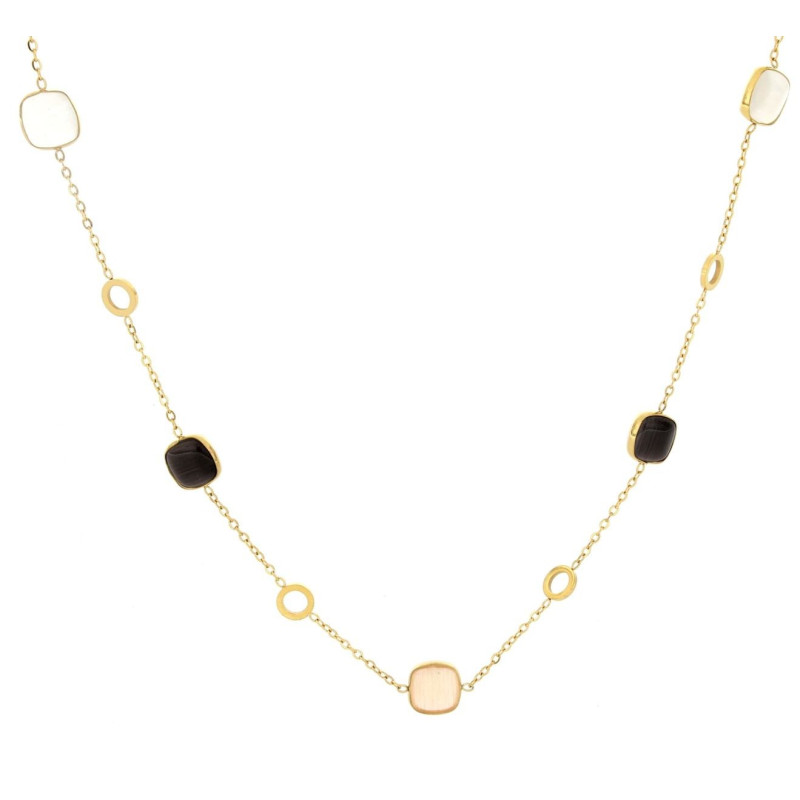 COLLANA LEDA CM 41+5 IN ACCIAIO