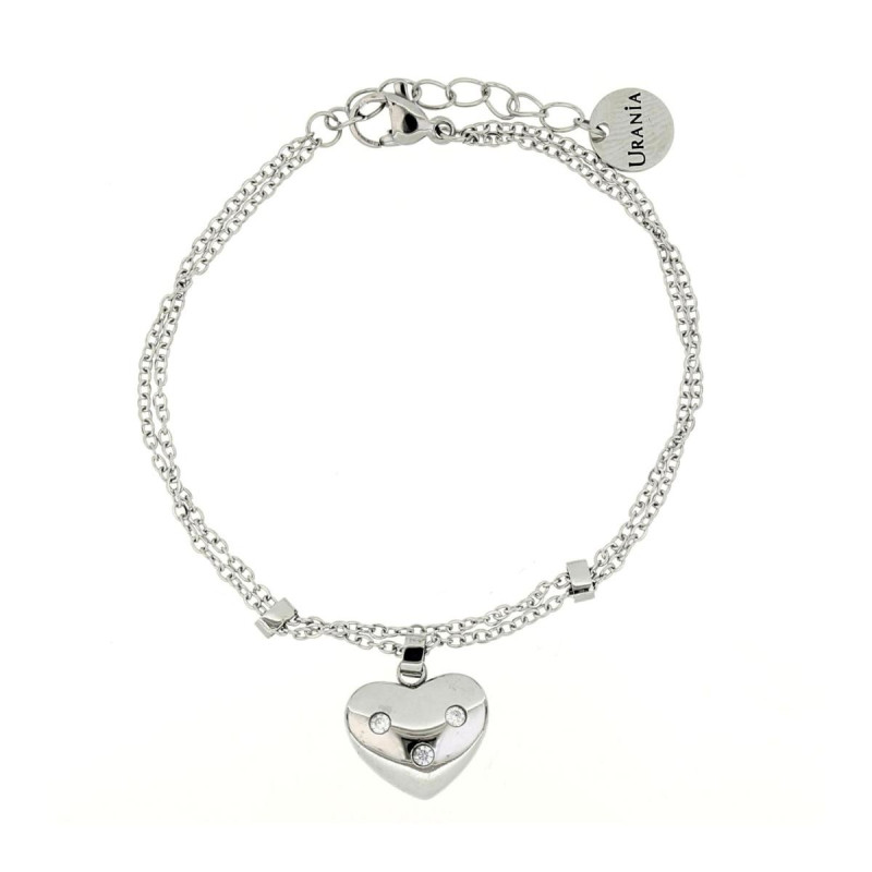 BRACCIALE CM 16+3 IDEAL CUORE MM 13 IN ACCIAIO