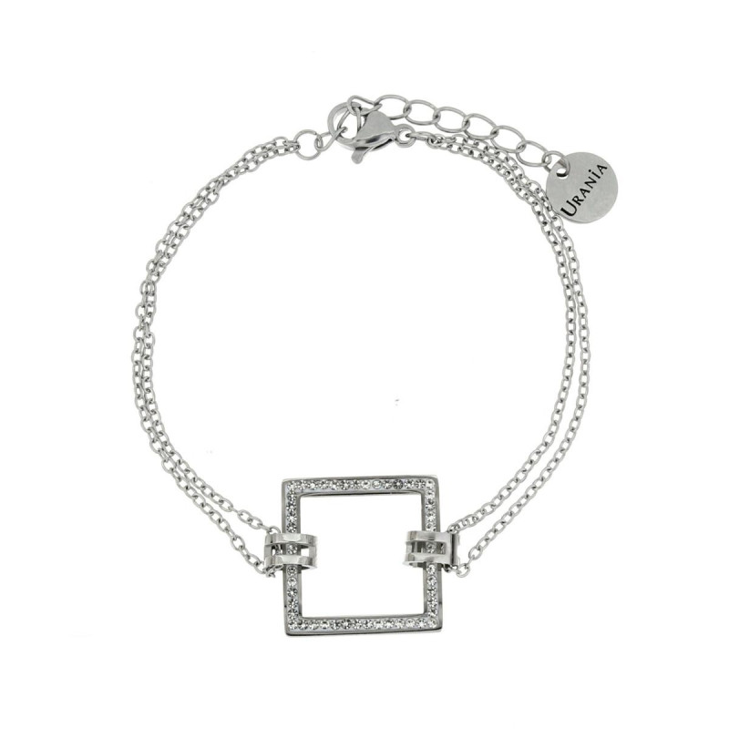 BRACCIALE CM 16+3 IDEAL QUADRATO MM 17 IN ACCIAIO