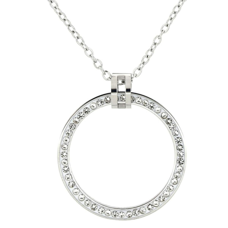 COLLANA CM 45+5 IDEAL CERCHIO MM 19 IN ACCIAIO