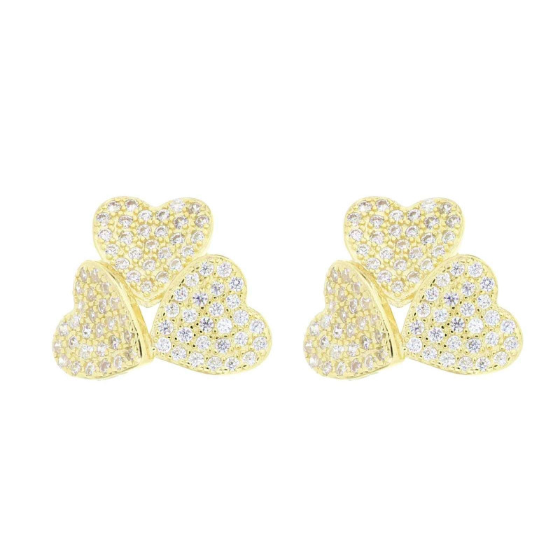 ORECCHINO PAVE' MM 12 IN ARGENTO 925