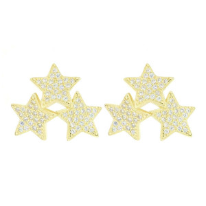 ORECCHINO PAVE' MM 13 IN ARGENTO 925