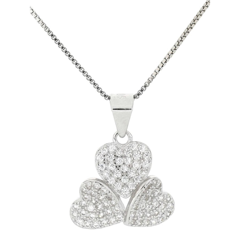 PENDENTE PAVE' MM 14 IN ARGENTO 925