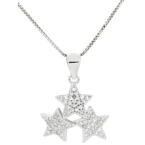 PENDENTE PAVE' MM 16 IN ARGENTO 925