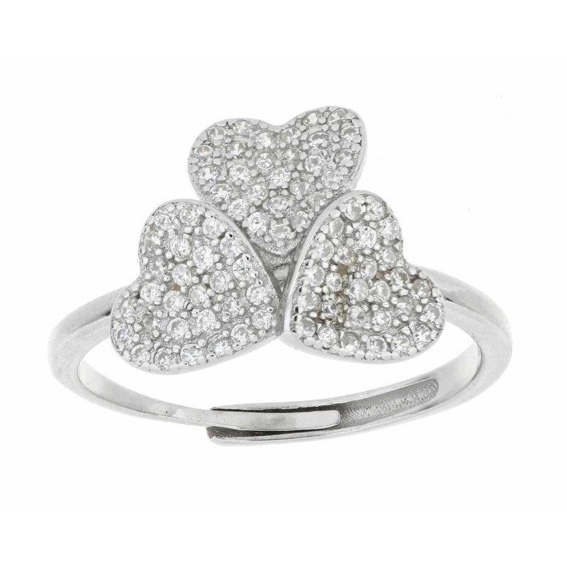 ANELLO PAVE' MM 12 IN ARGENTO 925