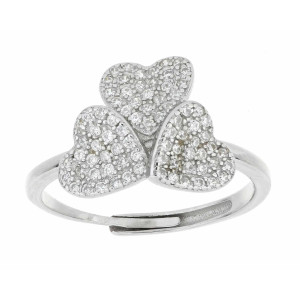 ANELLO PAVE' MM 12 IN ARGENTO 925