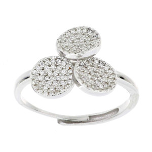 ANELLO PAVE' MM 13 IN ARGENTO 925