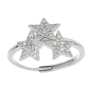 ANELLO PAVE' MM 13 IN ARGENTO 925