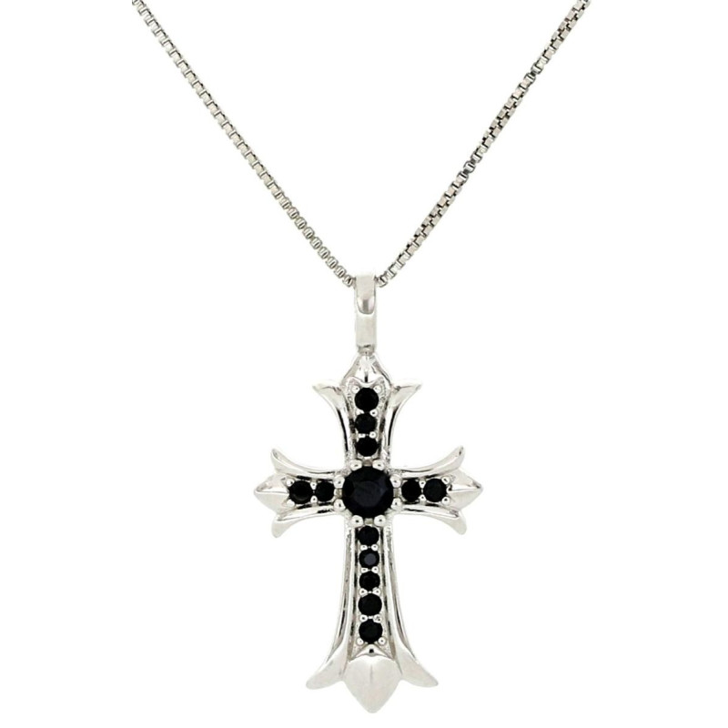 PENDENTE MM 26X13 CROCE IN ARGENTO 925