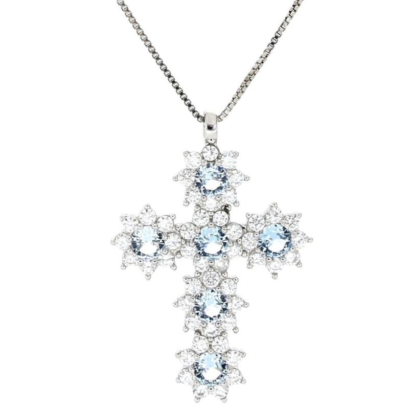 PENDENTE MM 30X21 CROCE IN ARGENTO 925