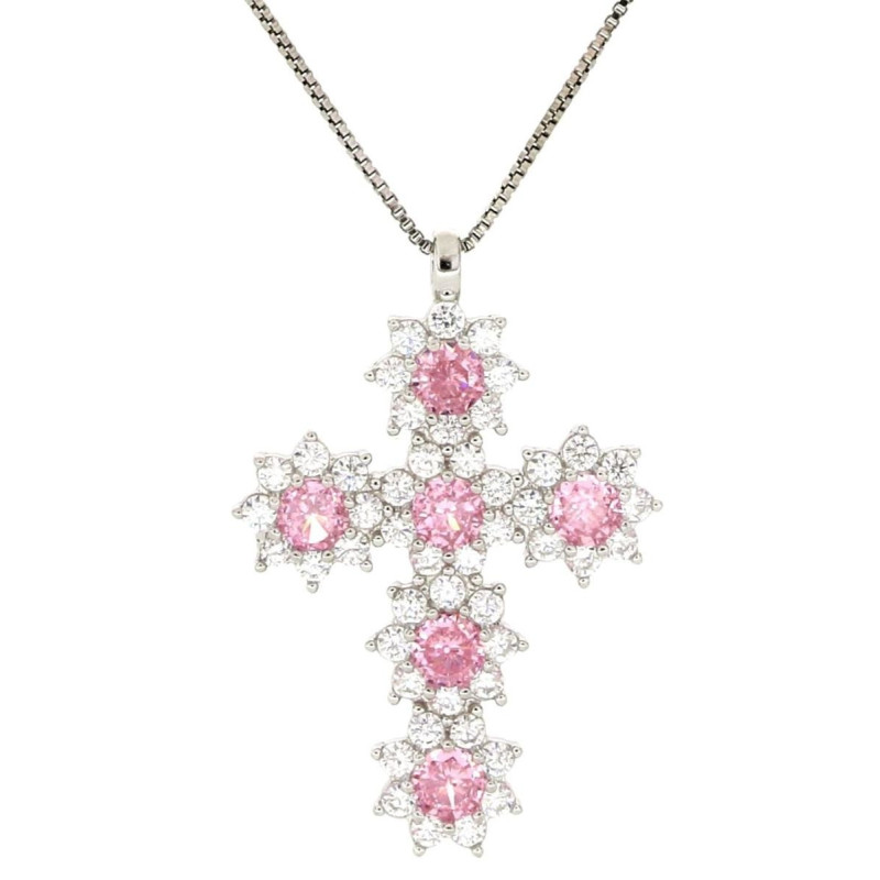 PENDENTE MM 30X21 CROCE IN ARGENTO 925