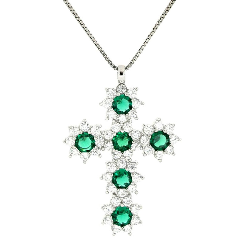 PENDENTE MM 30X21 CROCE IN ARGENTO 925