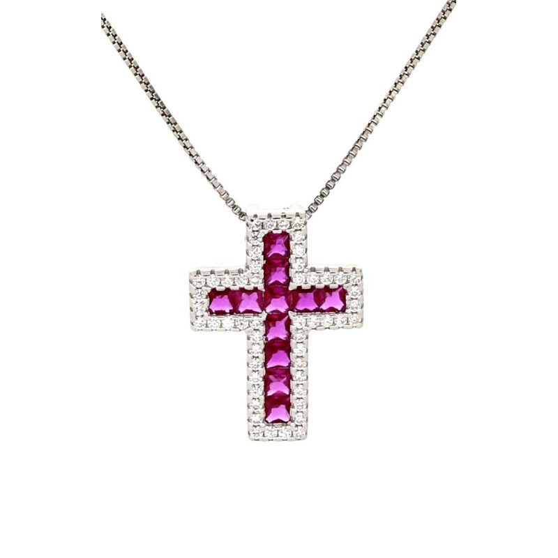 PENDENTE MM 18X13 CROCE IN ARGENTO 925
