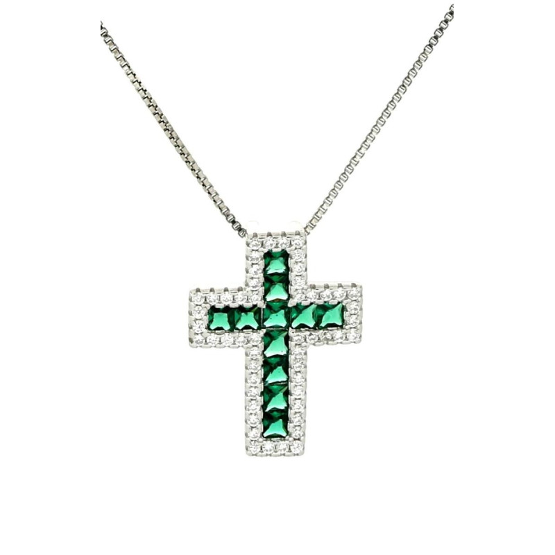 PENDENTE MM 18X13 CROCE IN ARGENTO 925