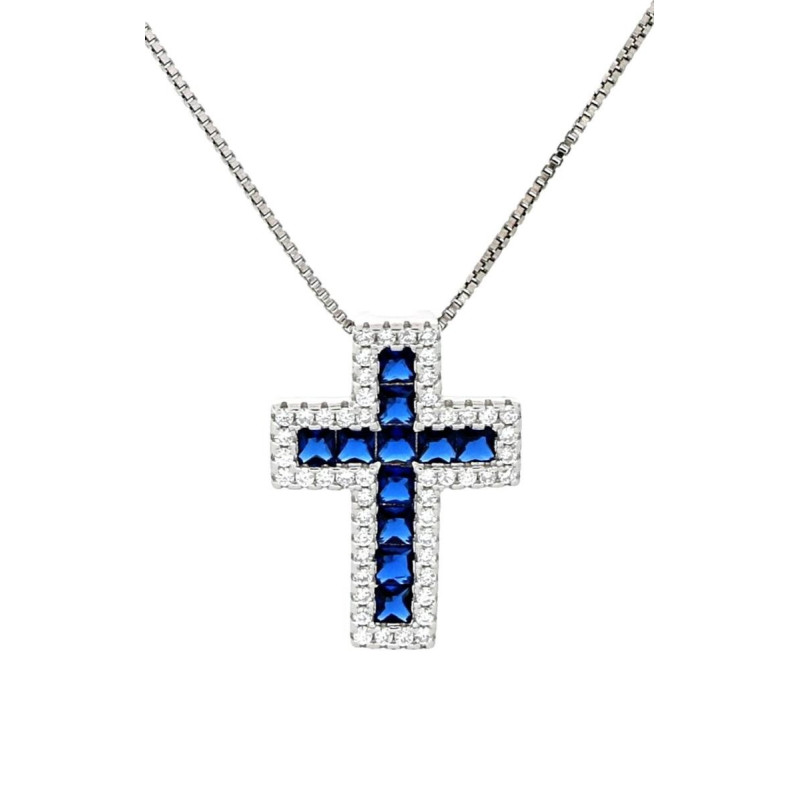 PENDENTE MM 18X13 CROCE IN ARGENTO 925
