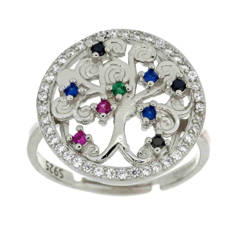 ANELLO ALBERO DELLA VITA MM 17 IN ARGENTO 925
