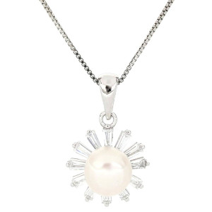PENDENTE PERLA IN ARGENTO 925 MM 12