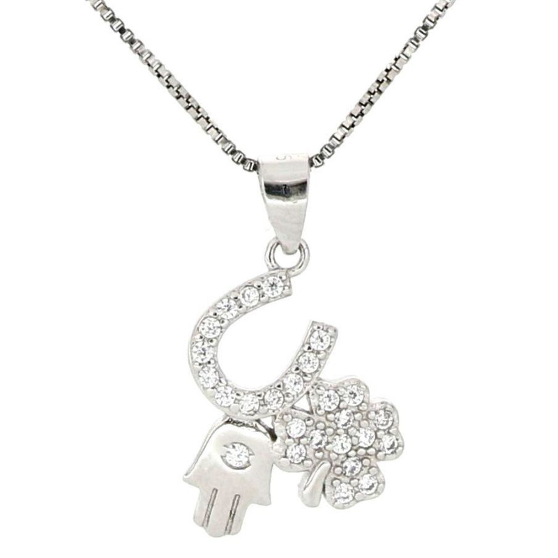 PENDENTE PORTAFORTUNA IN ARGENTO 925