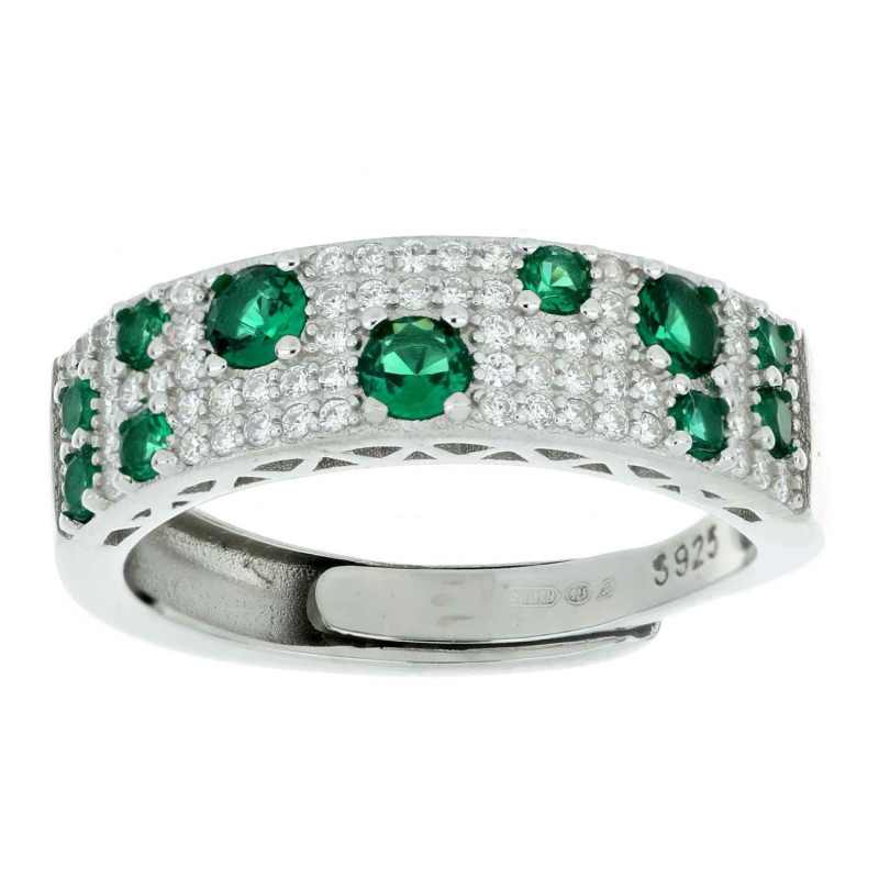 ANELLO MISTI IN ARGENTO 925