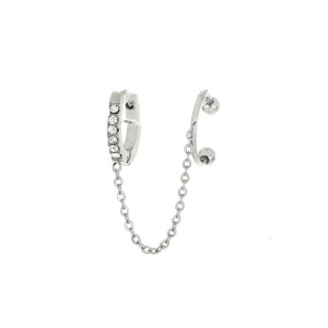 ORECCHINI EAR CUFF IN ACCIAIO