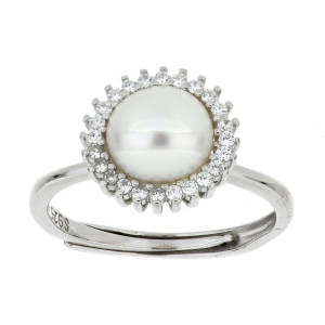 ANELLO PERLA IN ARGENTO 925
