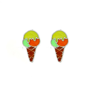 ORECCHINI BABY IN ARGENTO 925 GELATO MM 10