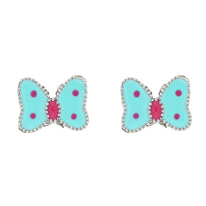 ORECCHINI BABY IN ARGENTO 925 FARFALLA MM 6