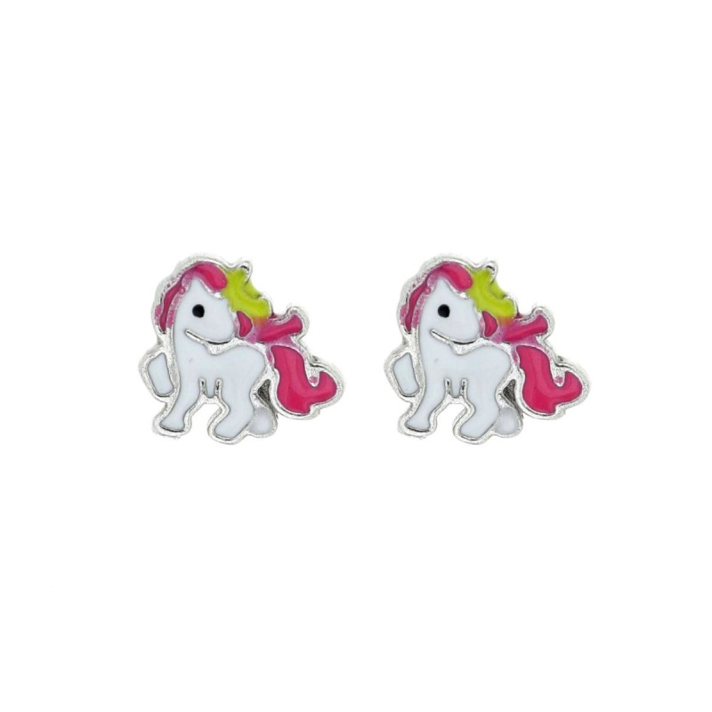 ORECCHINI BABY IN ARGENTO 925 UNICORNO MM 7