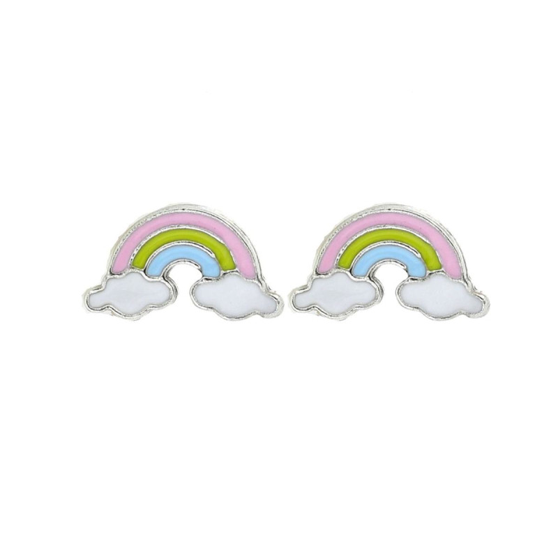 ORECCHINI BABY IN ARGENTO 925 ARCOBALENO MM 6