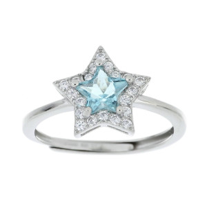 ANELLO DUBAI IN ARGENTO 925 STELLA MM 11