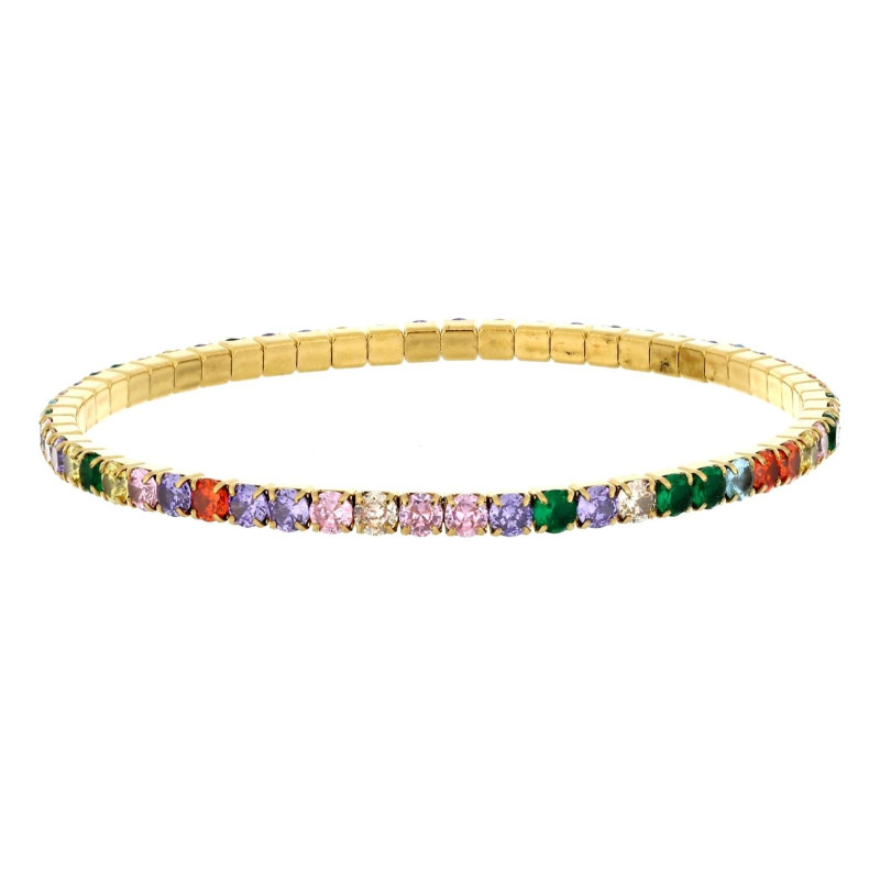 BRACCIALE TENNIS A MOLLA MM 3 IN ACCIAIO