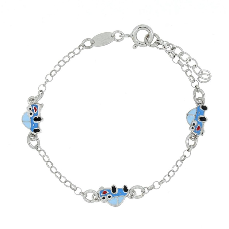 BRACCIALE "BABY" CON 3 TRENINI IN ARGENTO 925