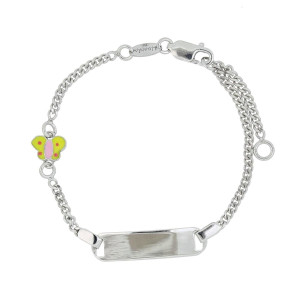 BRACCIALE "BABY" IN ARGENTO 925 CON TARGA