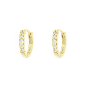 ORECCHINI BOCCOLE MM 13 IN ARGENTO 925 MM 2