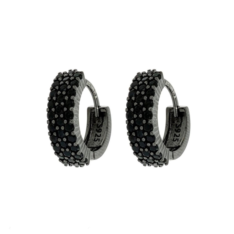 ORECCHINI MM 15 BOCCOLE IN ARGENTO 925 L MM 4