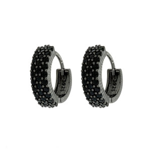 ORECCHINI MM 15 BOCCOLE IN ARGENTO 925 L MM 4