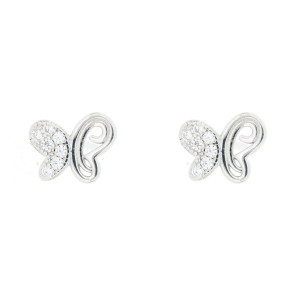 ORECCHINI MISTI FARFALLA MM 6X8 IN ARGENTO 925
