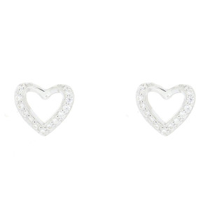 ORECCHINI MISTI CUORE MM 7X8 IN ARGENTO 925