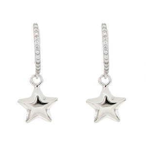 ORECCHINI BOCCOLE MM 12 IN ARGENTO 925 STELLA MM 8