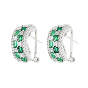 ORECCHINI BOCCOLE MM 15 IN ARGENTO 925 MM 7