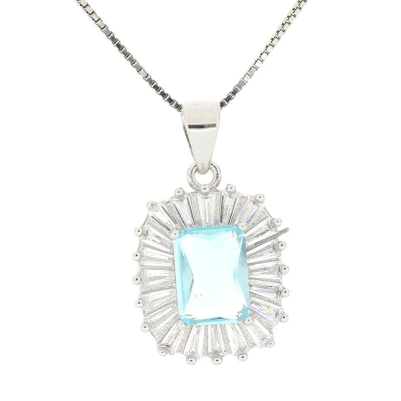 PENDENTE NEW YORK MM 17X13 IN ARGENTO 925 CAT CM 40+5