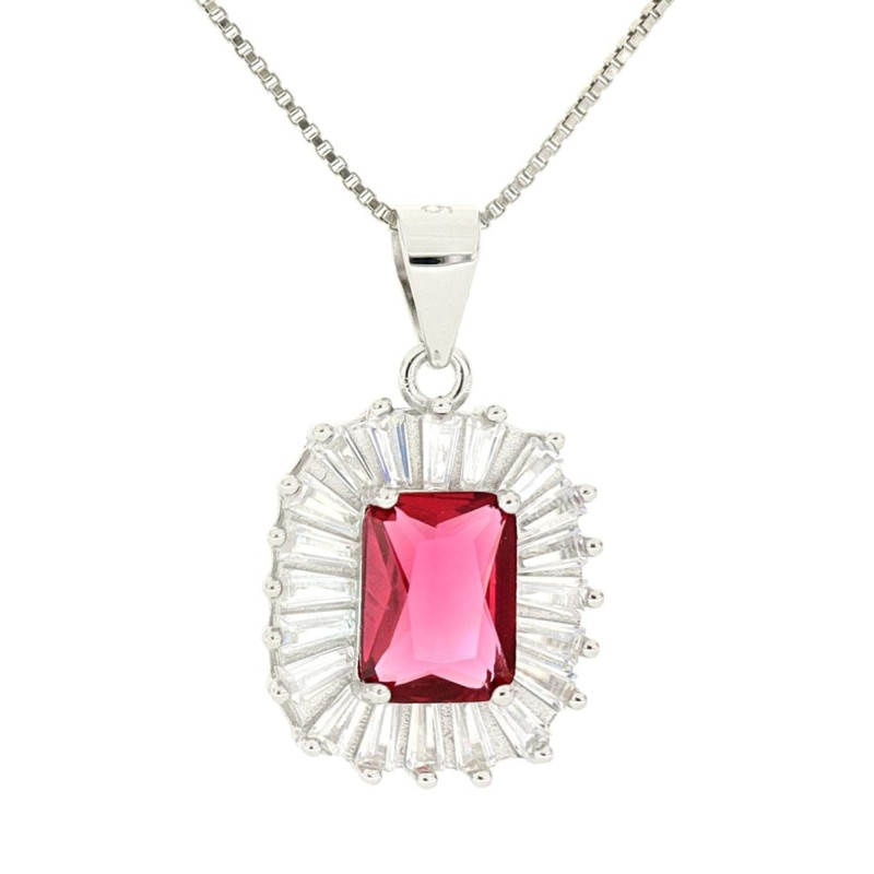 PENDENTE NEW YORK MM 17X13 IN ARGENTO 925 CAT CM 40+5
