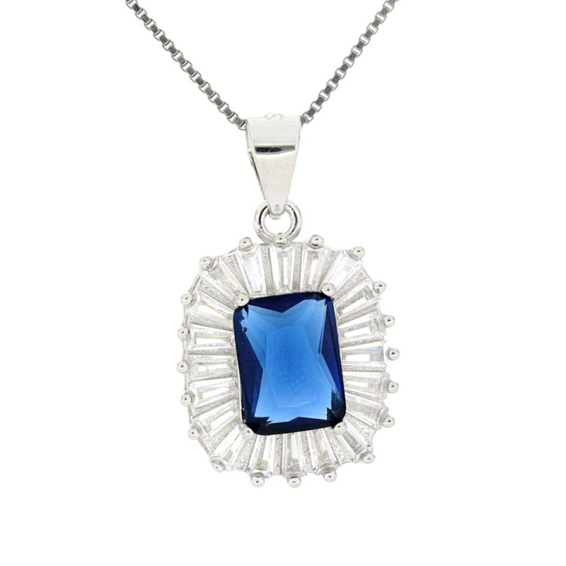 PENDENTE NEW YORK MM 17X13 IN ARGENTO 925 CAT CM 40+5