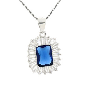 PENDENTE NEW YORK MM 17X13 IN ARGENTO 925 CAT CM 40+5