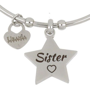BRACCIALE "PENSIERO" IN ACCIAIO "SISTER"