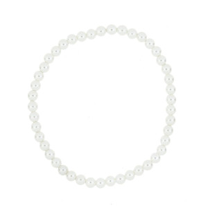 BRACCIALE PERLA MM 4 IN ACCIAIO