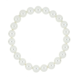 BRACCIALE PERLA MM 8 IN ACCIAIO