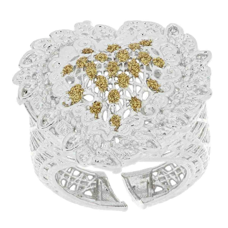 ANELLO "AMAZZONE" IN OTTONE CUORE